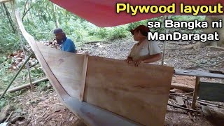 Pag layout ng plywood  update sa bangka ni ManDaragat [upl. by Sedda]