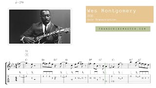 Wes Montgomery  SOS  Solo Transcription [upl. by Letsirk384]