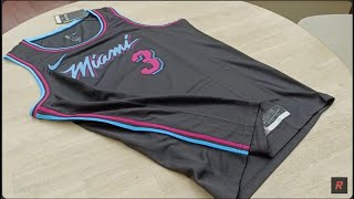 Miami Heat Vice Night City Edition Jersey Review [upl. by Alyat]