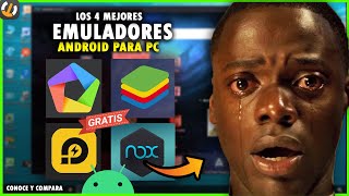 4 MEJORES emuladores ANDROID para PC ✔ [upl. by Mudenihc7]