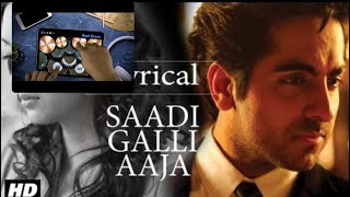 Saadi galli aaja  Real Drum cover  trending  Ayush maan khurana [upl. by Lleynod]