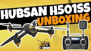 DRONE HUBSAN X4 H501SS PROFISSIONAL UNBOXING Completo com GPS e Camera Bom e Barato para Iniciantes [upl. by Tnafni]