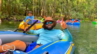 ICHETUCKNEE SPRINGS FLORIDA  TUBING DOWN CRYSTAL CLEAR RIVER [upl. by Denoting]