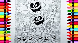 Poppy Playtime 3  How to Coloring Smiling Critters Characters  Coloring Pages [upl. by Cullen]