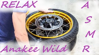 ASMR tire change Installing an Anakee Wild [upl. by Aday]