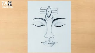 Lord Bholenath face pencildrawing  God shivji drawingMahashivratri drawingTaposhiartsAcademy [upl. by Etiuqal]