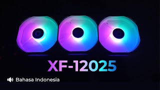 Review ID Cooling XF 12025 ARGB Trio Snow Edition  Tutorial Memasang RGB [upl. by Mace694]