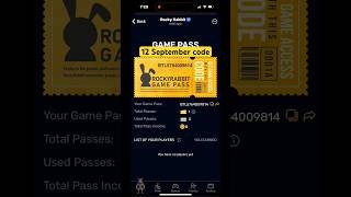 Rocky Rabbit Game Pass Code Today I Game Pass Code Rocky Rabbit 12 September  Rocky Rabbit cards [upl. by Suixela]