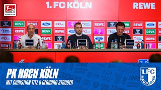 „Wir gehen als glücklicher Sieger vom Platz“  PK nach dem Auswärtsspiel beim 1 FC Köln [upl. by Enimrej453]