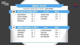 Woking amp Horsell CC 2nd XI v Merton CC Saturday 2nd XI [upl. by Noir]