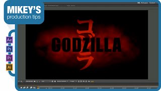 After Effects Tutorial Godzilla 2014 Movie Titles [upl. by Semajwerdna]