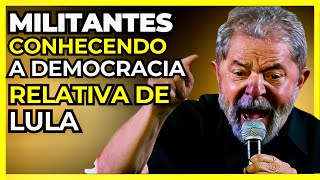 Lula acaba com protesto dos própios militantes [upl. by Azal]