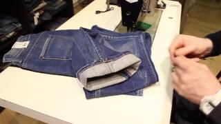 Uitleg Jeans Origineel inkorten met flap [upl. by Olonam]