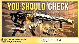 10 Rare Destiny 2 Weapons You Should Never Delete [upl. by Ahsieki]