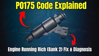 P0175 Code Explained Engine Running Rich Bank 2 Fix amp Diagnosis [upl. by Pippas62]