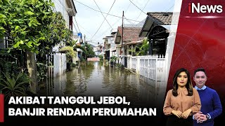 Banjir Rendam Perumahan di Taman Mangu Indah Tangerang Gegara Tanggul Jebol  iNews Siang 1211 [upl. by Anihcak]