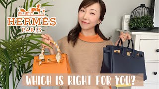 Hermes Kelly 25 vs Birkin 25  Which is Right for YOU  Review amp Comparison  A Practical Guide [upl. by Redliw]