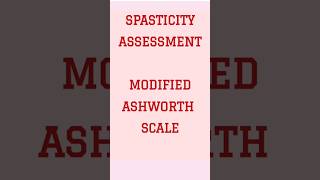 Modified Ashworth Scale GradingSpasticity Assessmentspasticitystrokeshortsvideophysicaltherapy [upl. by Latimer]