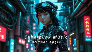 Cyberpunk Music Crimson Angel 🥽 J Rock  Synthwave  Piano Mix [upl. by Ariik126]