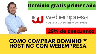 Cómo comprar hosting  dominio con Webempresa [upl. by Ahsieni]