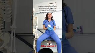 Pause nursing doctor scrub hospital funnyvideo funny yogasplit wwefunny relax failworld [upl. by Rehtse]