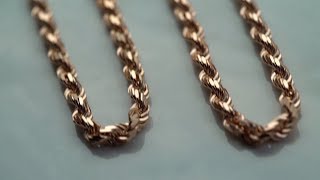 Rose Gold Rope Chains By Kilani Jewellery [upl. by Etteniuqna188]