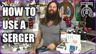 How to thread and use a Serger  Overlock Machine [upl. by Aryhs]