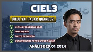 🚨 CIELO CIEL3 PROVENTOS CIEL3 ANALISE CIEL3 DIVIDENDOS CIELO AÇÕES CIEL3 VALE A PENA [upl. by Akitahs]