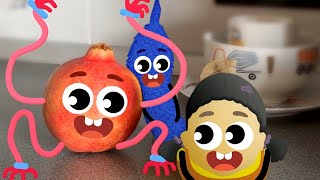 Mama Long Arms Hagi Wagi Squid Game Doll  Funny Adventures of Talking Fruits [upl. by Laroy]