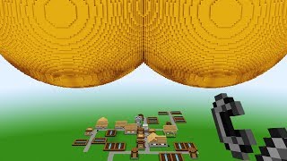 ¡EL TRASERO GIGANTE DE MINECRAFT HACE UNA GRAN CAGADA 💩😱 DESTRUYO LA VILLA [upl. by Suinuj774]