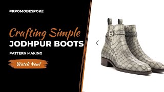 Pattern Making Tutorial for a Jodhpur Boots [upl. by Darrin]