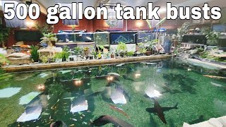 Another huge tank breaks at ohio fish rescue [upl. by Niknar]