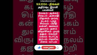 992024 Monday  Daily Rasi Palan rasipalan todayrasipalan indrayarasipalan shorts [upl. by Azial637]