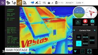 VIO  Raw Footage  Thermal Camera  Wind turbine [upl. by Lolly]