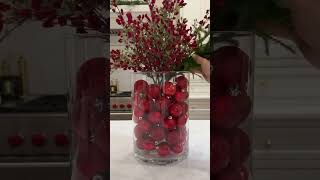 EASY amp ELEGANT Christmas Centerpiece DIY [upl. by Enautna]