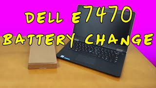 Dell E7470 battery change  how to change battery [upl. by Radmen]