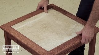 Build a Tiled Table Part 3 Sand Finish amp Install the Tile  Woodworkers Guild of America [upl. by Renat81]