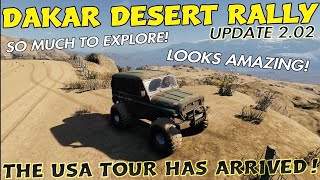 DAKAR DESERT RALLY  The USA TOUR DLC Has Arrived So Much To Explore  Update 202 [upl. by Yssirk707]