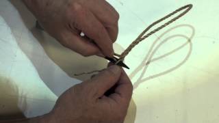 How To Splice A Loop in Three Strand Rope [upl. by Lubbock]