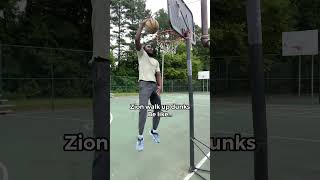 How Zion Walks Up To Dunk Anything… [upl. by Nnahtebazile]