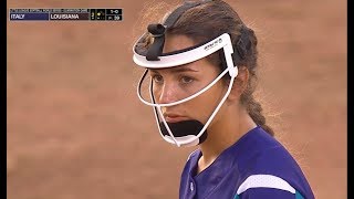 LLWS Softball 2019 Semifinal  Italy vs Louisiana [upl. by Eiznekcm831]