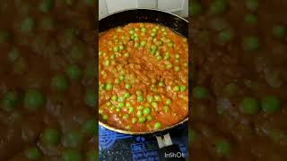 Matar paneer ki sabjirecipe cooking shots video [upl. by Nomzzaj]