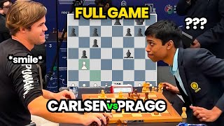 What did Praggnanandhaa tell Magnus Carlsen vs Pragg  Full Game  FIDE World Rapid 2023 [upl. by Alyek]