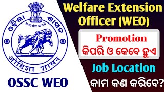 OSSC WEO Job Profile amp Promotion Welfare Extension Officer Details job Profile Promotion Period [upl. by Adlee689]