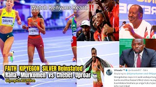 KENYANS REACTFAITH KIPYEGON SILVER Reinstated Olymipics 2024  Raila  Beatrice Chebet Race [upl. by Nikolas]