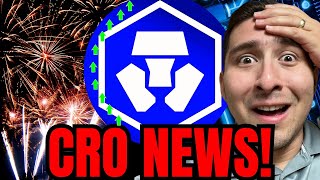 CRO CRONOS Holders I GOT NEWS For You Cryptocom MEGA WINS [upl. by Tedman420]