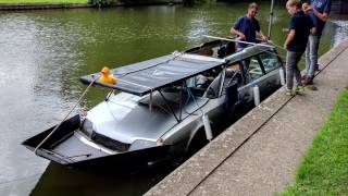 Amphibious vehicles on the Thames [upl. by Onahpets]