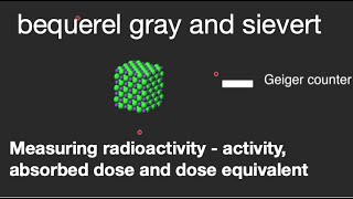 Becquerel gray and sievert  measuring radioactivity from fizzicsorg [upl. by Nerad]