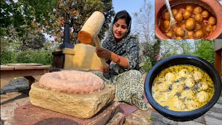 Making Chicken Goshtaba and Rista recipe ll Traditional Kashmiri Wazwaan Recipe at home II [upl. by Ecirual]