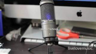 Audio Technica AT2020 USB Microphone Unboxing  Sound Test [upl. by Rockie963]